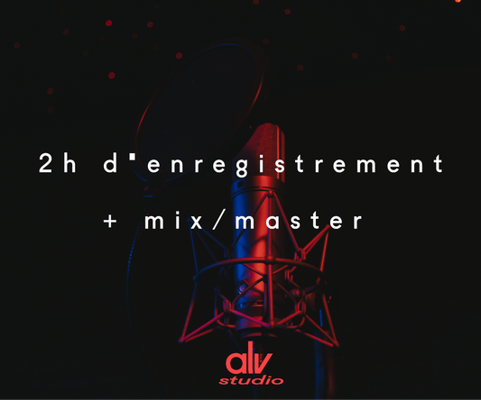2h d'enregistrement + Mix Master (formule)